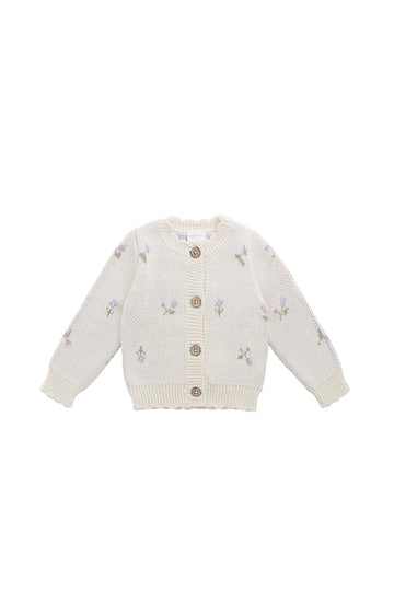 Delilah Cardigan - Lavender Small Childrens Cardigan from Jamie Kay Australia