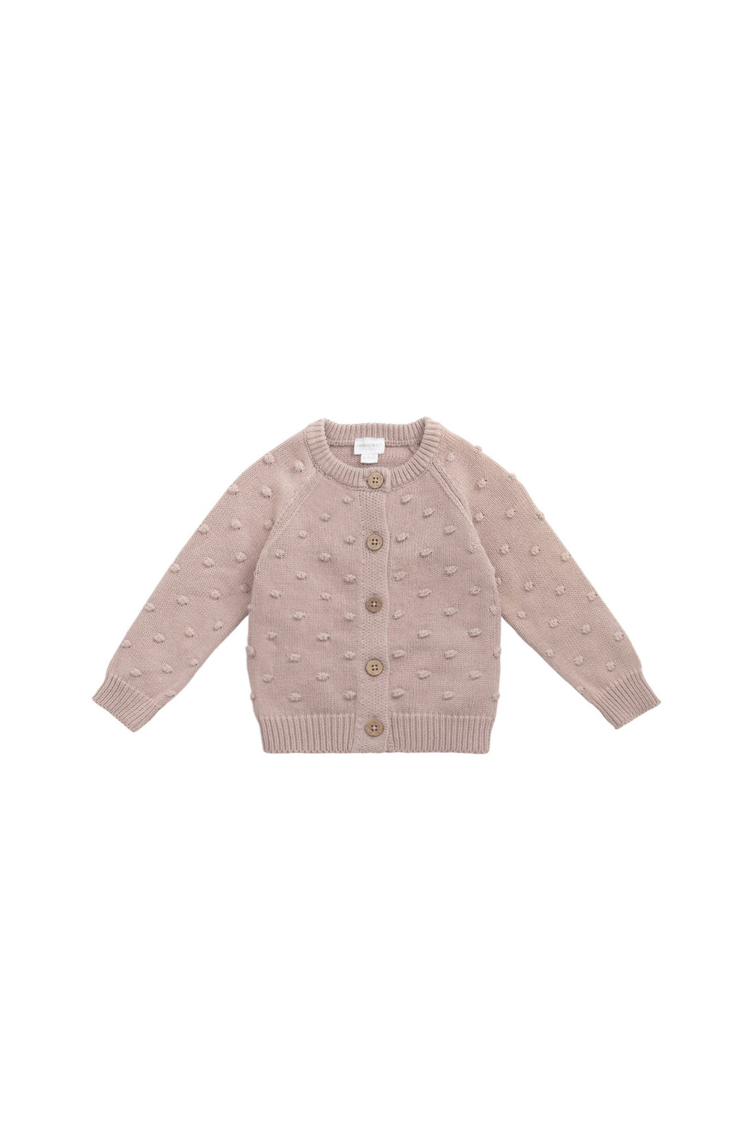 Dotty Cardigan - Dusky Rose Childrens Cardigan from Jamie Kay Australia