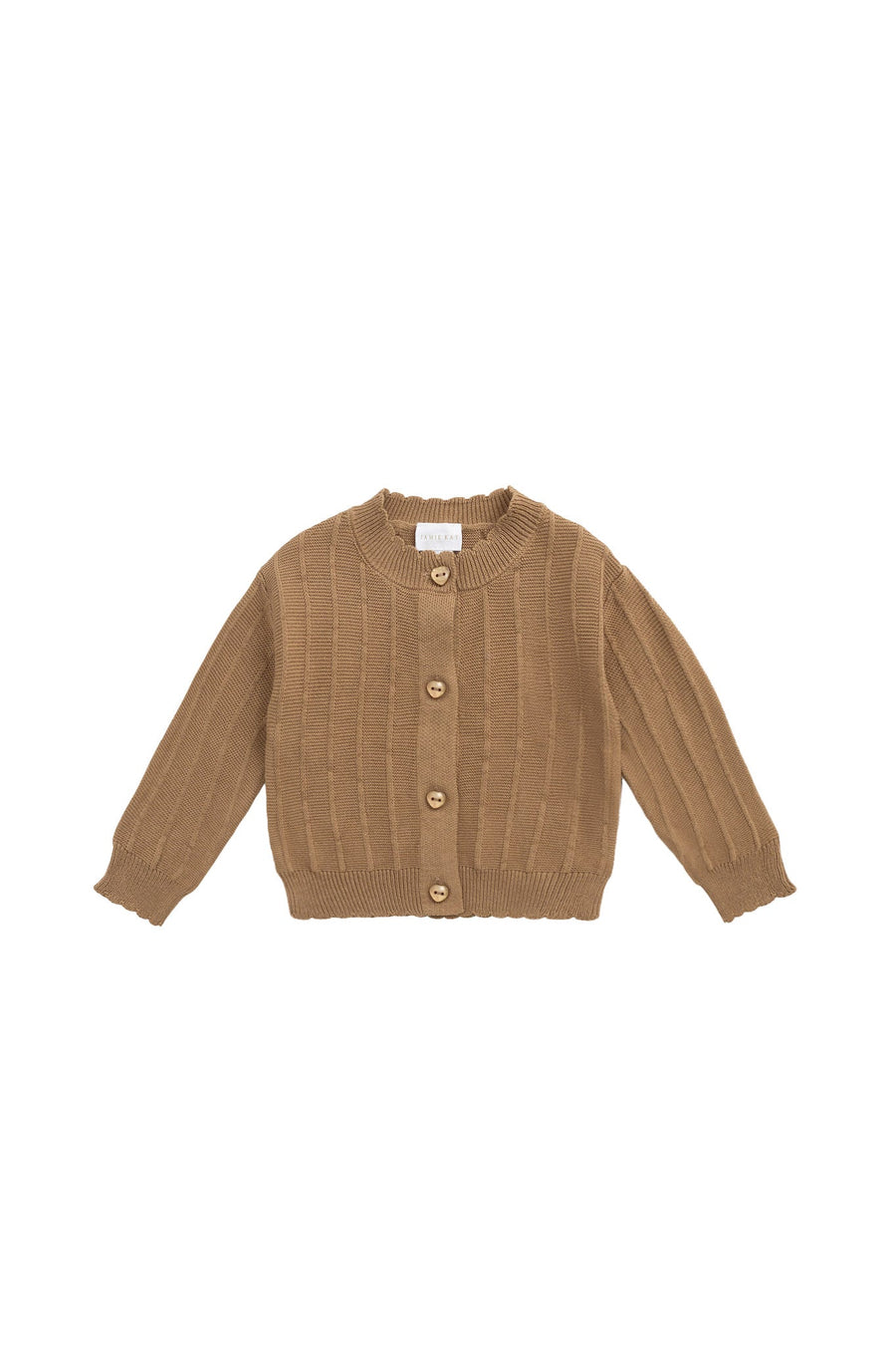 Emily Knitted Cardigan - Caramel Cream Childrens Cardigan from Jamie Kay Australia