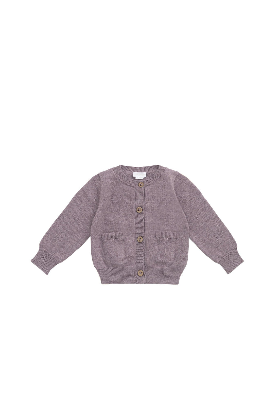 Isabella Knitted Cardigan - Twilight Mauve Marle Childrens Cardigan from Jamie Kay Australia