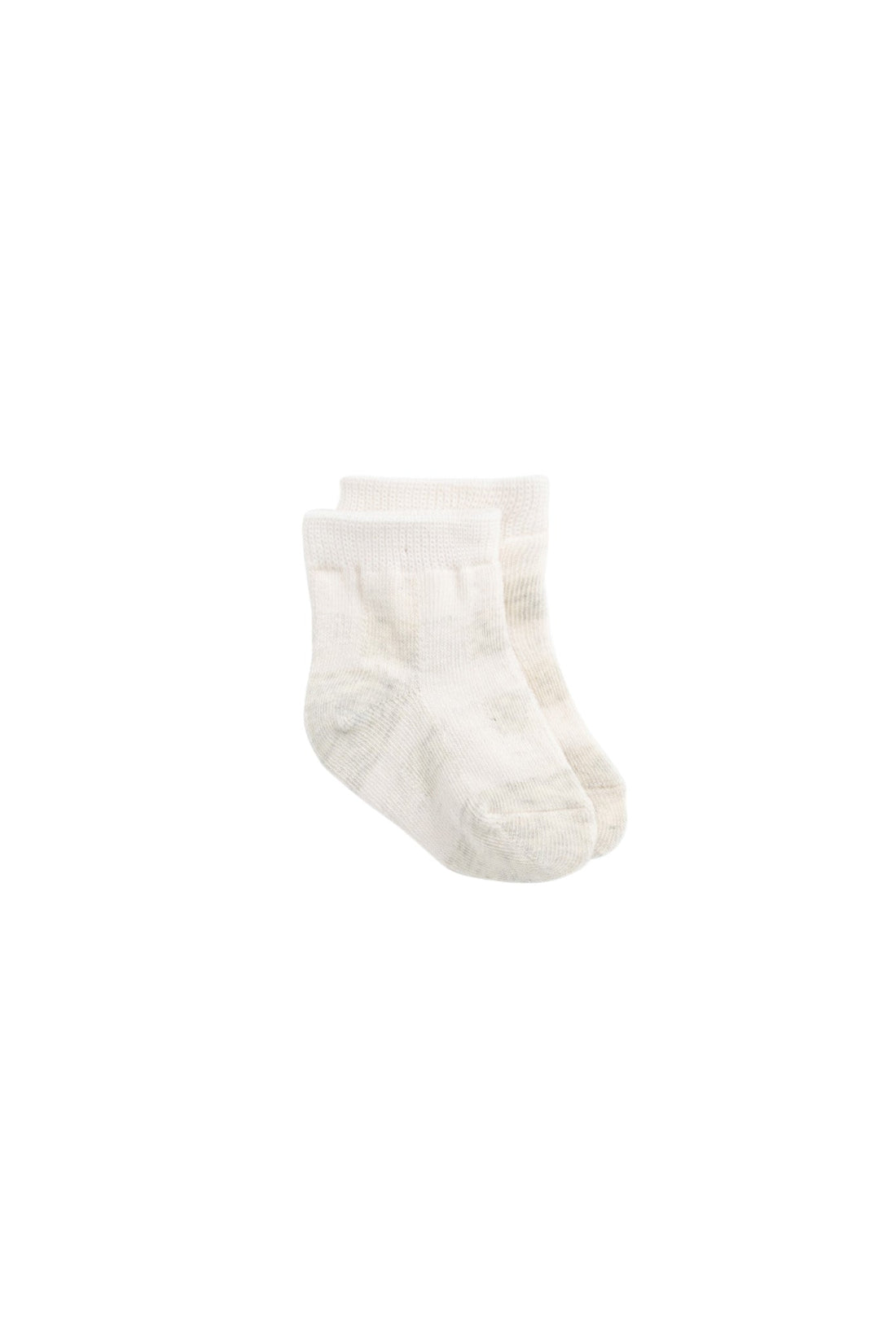 Jeanie Sock - Gingham Oatmeal Childrens Sock from Jamie Kay Australia