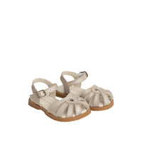 Leather Sandal - Matt Gold Childrens Footwear from Jamie Kay Australia