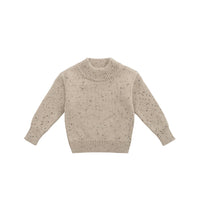 Matthew Jumper - Malt Fleck Childrens Jumper from Jamie Kay Australia