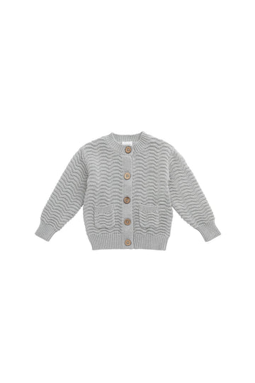 Maverick Cardigan - Dusty Olive Marle Childrens Cardigan from Jamie Kay Australia