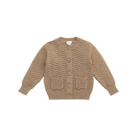 Maverick Cardigan - Toffee Marle Childrens Cardigan from Jamie Kay Australia