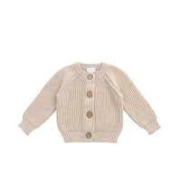 Max Cardigan - Oatmeal Marle Childrens Cardigan from Jamie Kay Australia