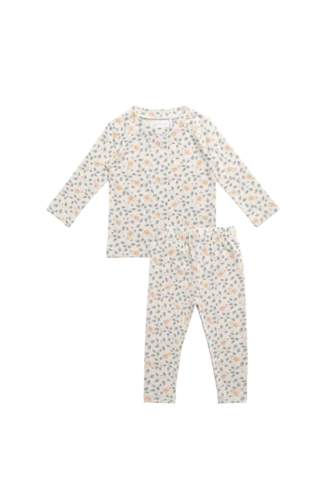 Organic Cotton Avis Long Sleeve Pyjama Set - Freddie Fox Childrens Pyjama from Jamie Kay Australia