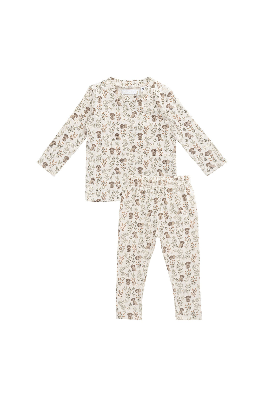 Organic Cotton Avis Pyjama Long Sleeve Set - Charlie's Backyard Childrens Pyjamas from Jamie Kay Australia