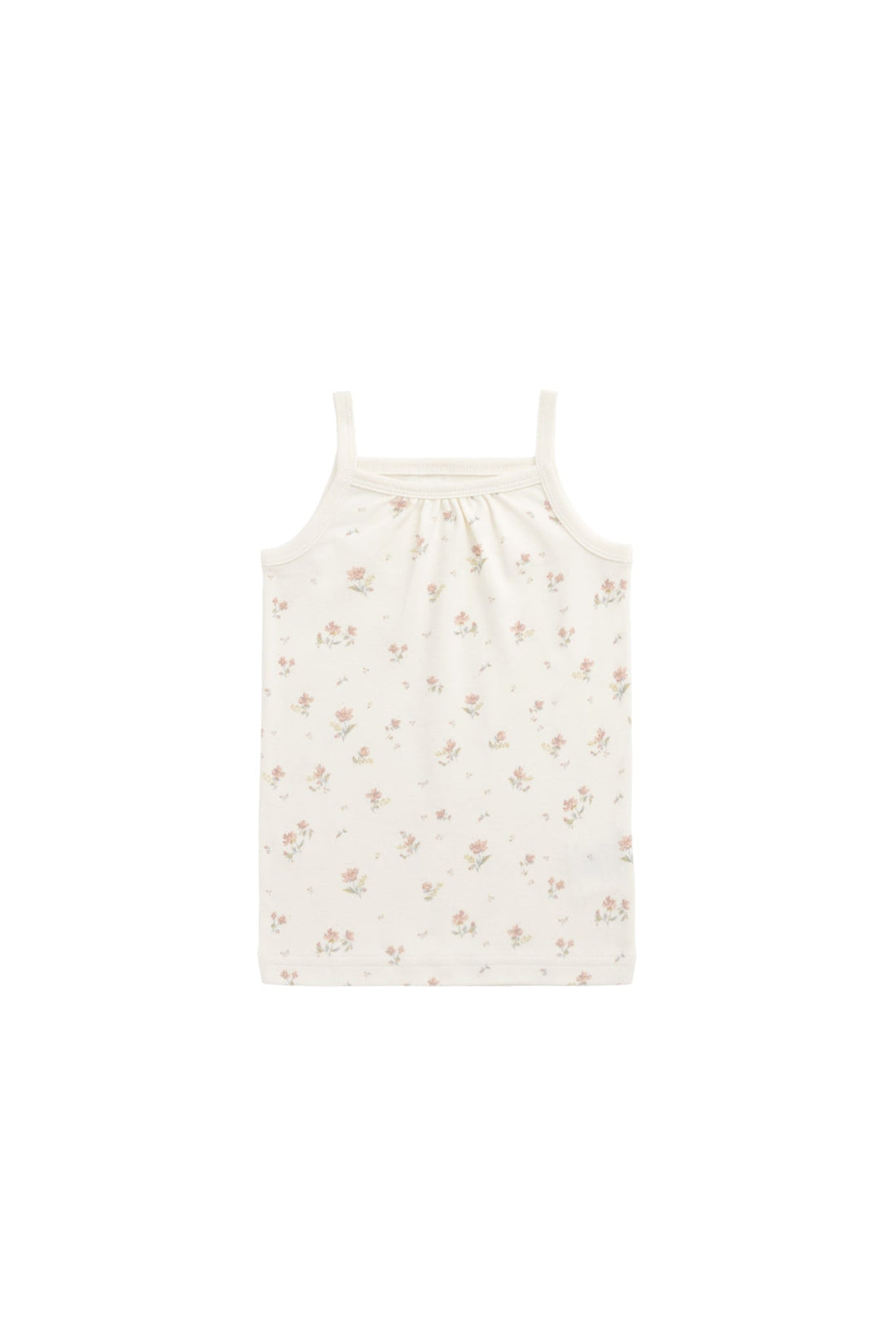 Organic Cotton Casey Top - Emilia Egret Childrens Singlet from Jamie Kay Australia