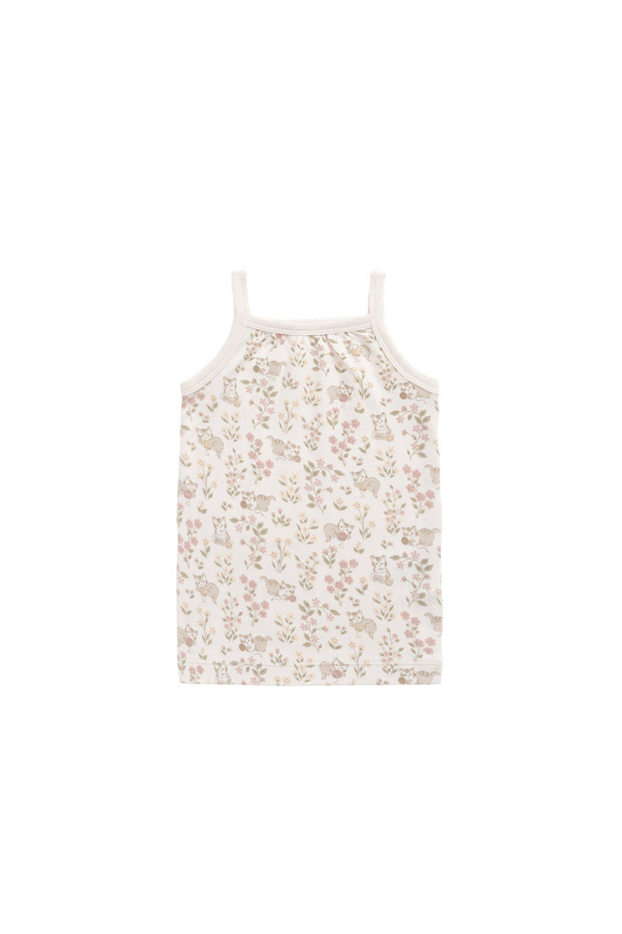 Organic Cotton Casey Top - Moons Woolen Ball Childrens Singlet from Jamie Kay Australia