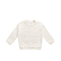 Organic Cotton Damien Sweatshirt - Briella Whisper Childrens Top from Jamie Kay Australia