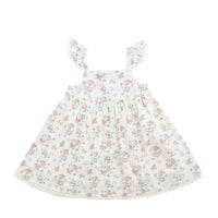 Organic Cotton Elodie Dress - Selena Blush Childrens Dress from Jamie Kay Australia