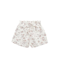 Organic Cotton Emelia Short - Selena Blush Childrens Short from Jamie Kay Australia