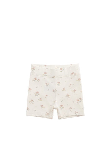 Organic Cotton Everyday Bike Short - Emilia Egret Childrens Short from Jamie Kay Australia