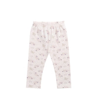 Organic Cotton Everyday Legging - Sweet Pea Floral Childrens Legging from Jamie Kay Australia