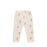 Organic Cotton Everyday Legging - Little Ted Childrens Legging from Jamie Kay Australia