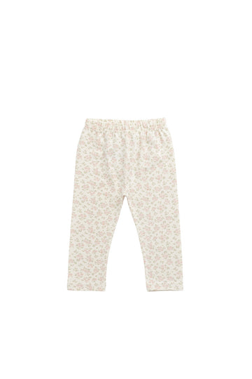 Organic Cotton Everyday Legging - Rosalie Field Mauve Childrens Legging from Jamie Kay Australia