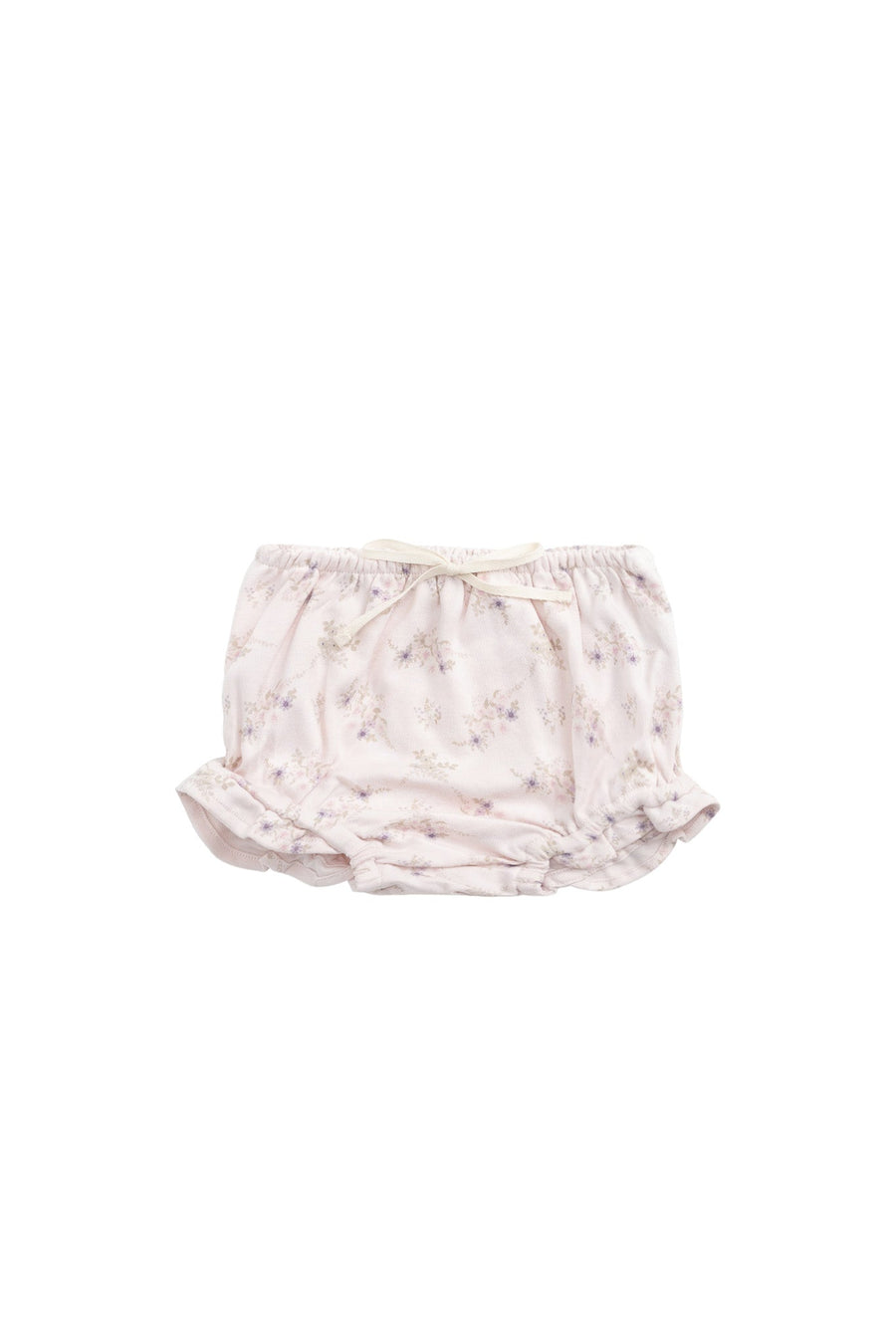 Organic Cotton Frill Bloomer - Sweet Pea Floral Childrens Bloomer from Jamie Kay Australia