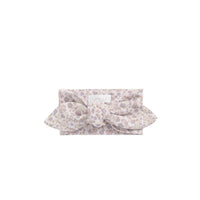 Organic Cotton Headband - Amber Floral Lilac Ash Childrens Headband from Jamie Kay Australia