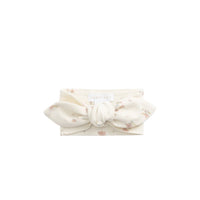 Organic Cotton Headband - Emilia Egret Childrens Headband from Jamie Kay Australia