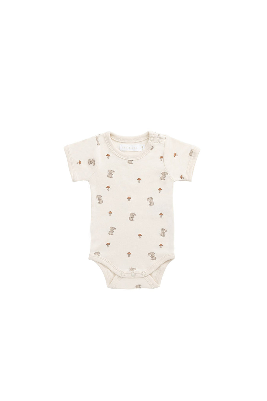 Organic Cotton Hudson Short Sleeve Bodysuit - Le Lapin Childrens Bodysuit from Jamie Kay Australia