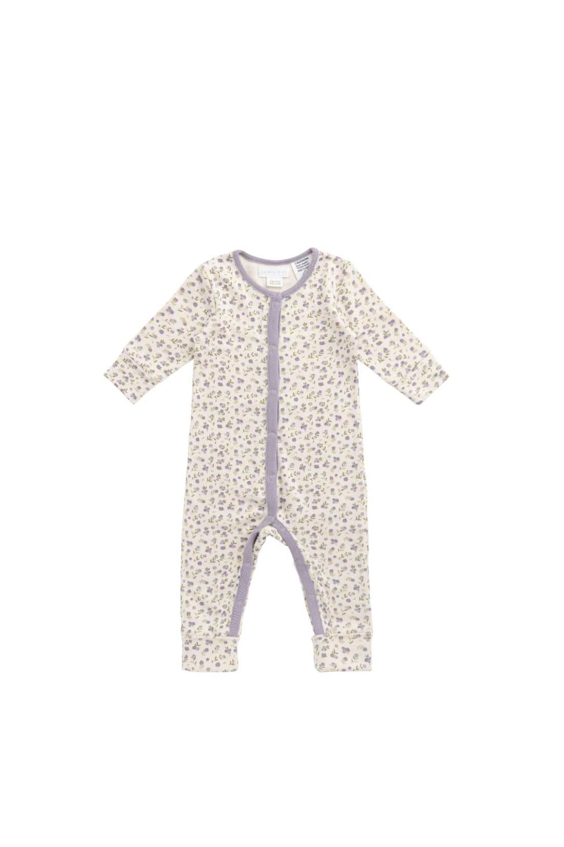 Organic Cotton Maple Onepiece - Blueberry Field Raindrops Childrens Onepiece from Jamie Kay Australia