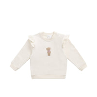 Organic Cotton Maple Sweatshirt - Cloud Little Georgie Childrens Top from Jamie Kay Australia