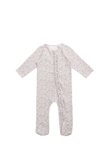 Organic Cotton Melanie Onepiece - Amber Floral Lilac Ash Childrens Onepiece from Jamie Kay Australia