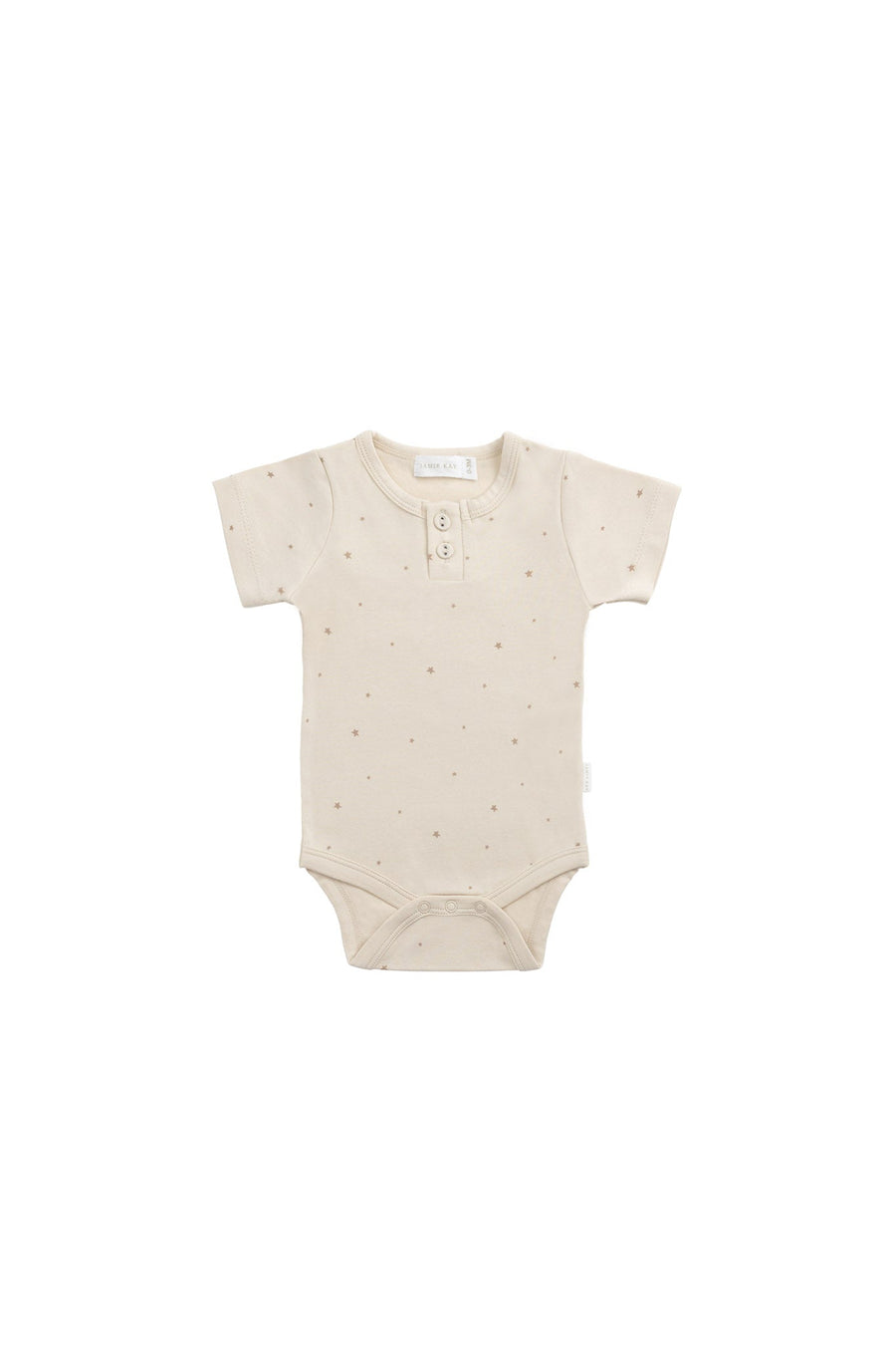 Organic Cotton Modal Darcy Tee Bodysuit - Milky Way Buff Childrens Bodysuit from Jamie Kay Australia