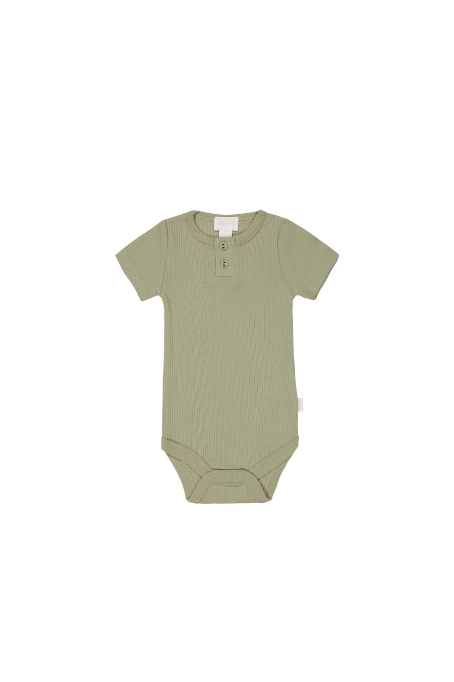 Organic Cotton Modal Darcy Rib Tee Bodysuit - Tea Tree Childrens Bodysuit from Jamie Kay Australia