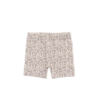 Organic Cotton Modal Elisa Bike Short - Amber Eggnog Childrens Short from Jamie Kay Australia