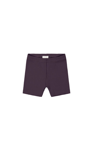 Organic Cotton Modal Elisa Bike Short - Blackberry Childrens Short from Jamie Kay Australia