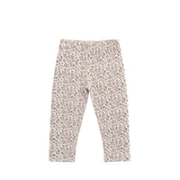 Organic Cotton Modal Everyday Legging - Amber Eggnog Childrens Legging from Jamie Kay Australia