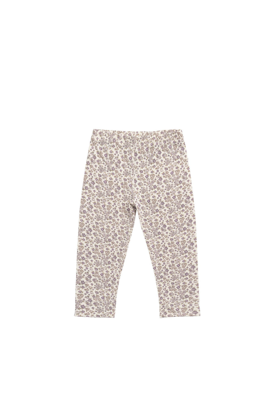 Organic Cotton Modal Everyday Legging - Amber Eggnog Childrens Legging from Jamie Kay Australia