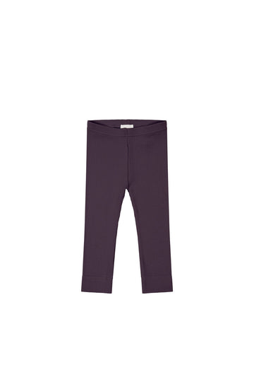 Organic Cotton Modal Everyday Legging - Blackberry Childrens Legging from Jamie Kay Australia