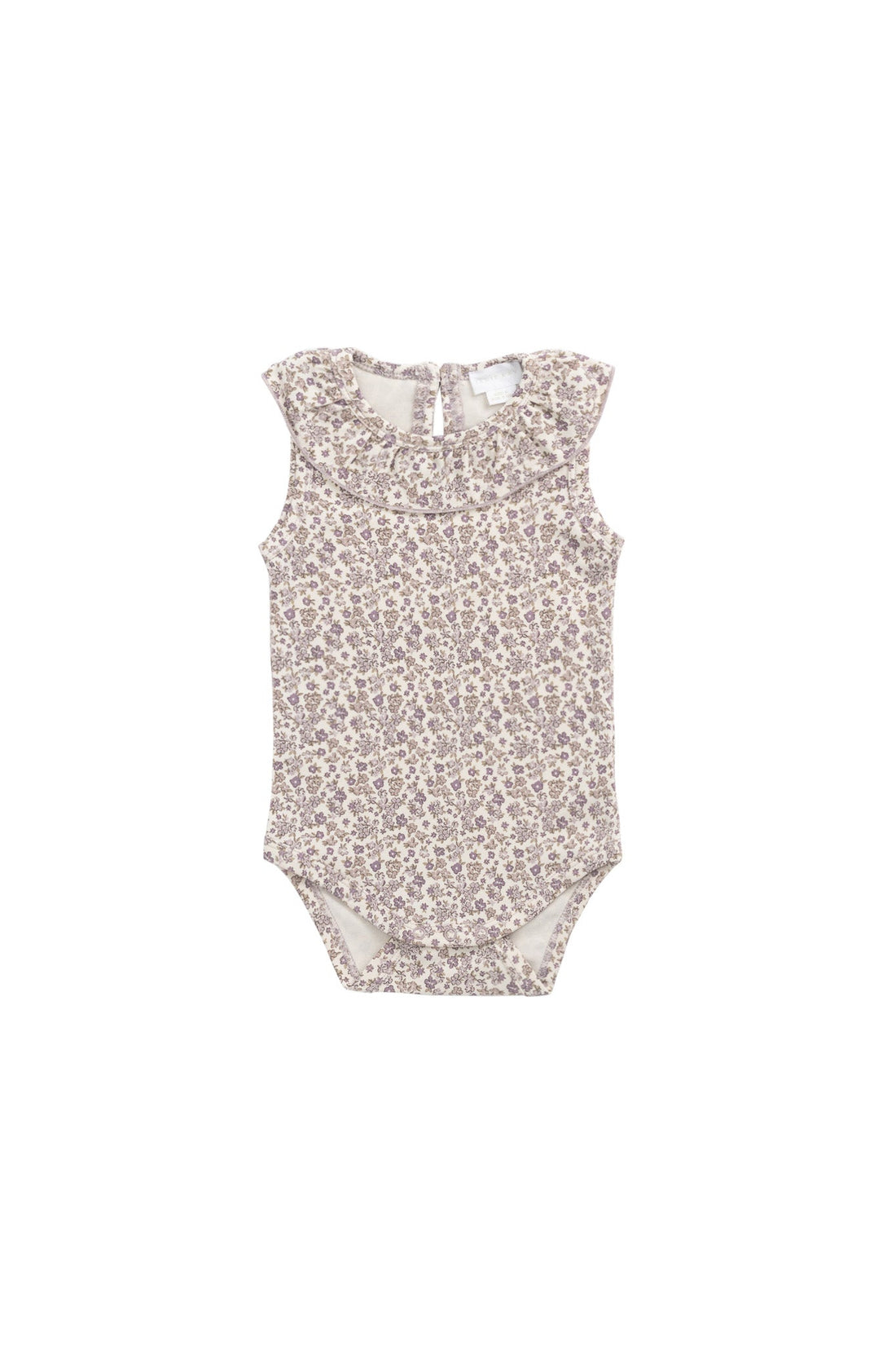 Organic Cotton Modal Francoise Bodysuit - Amber Eggnog Childrens Singlet Bodysuit from Jamie Kay Australia