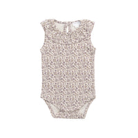 Organic Cotton Modal Francoise Bodysuit - Amber Eggnog Childrens Singlet Bodysuit from Jamie Kay Australia