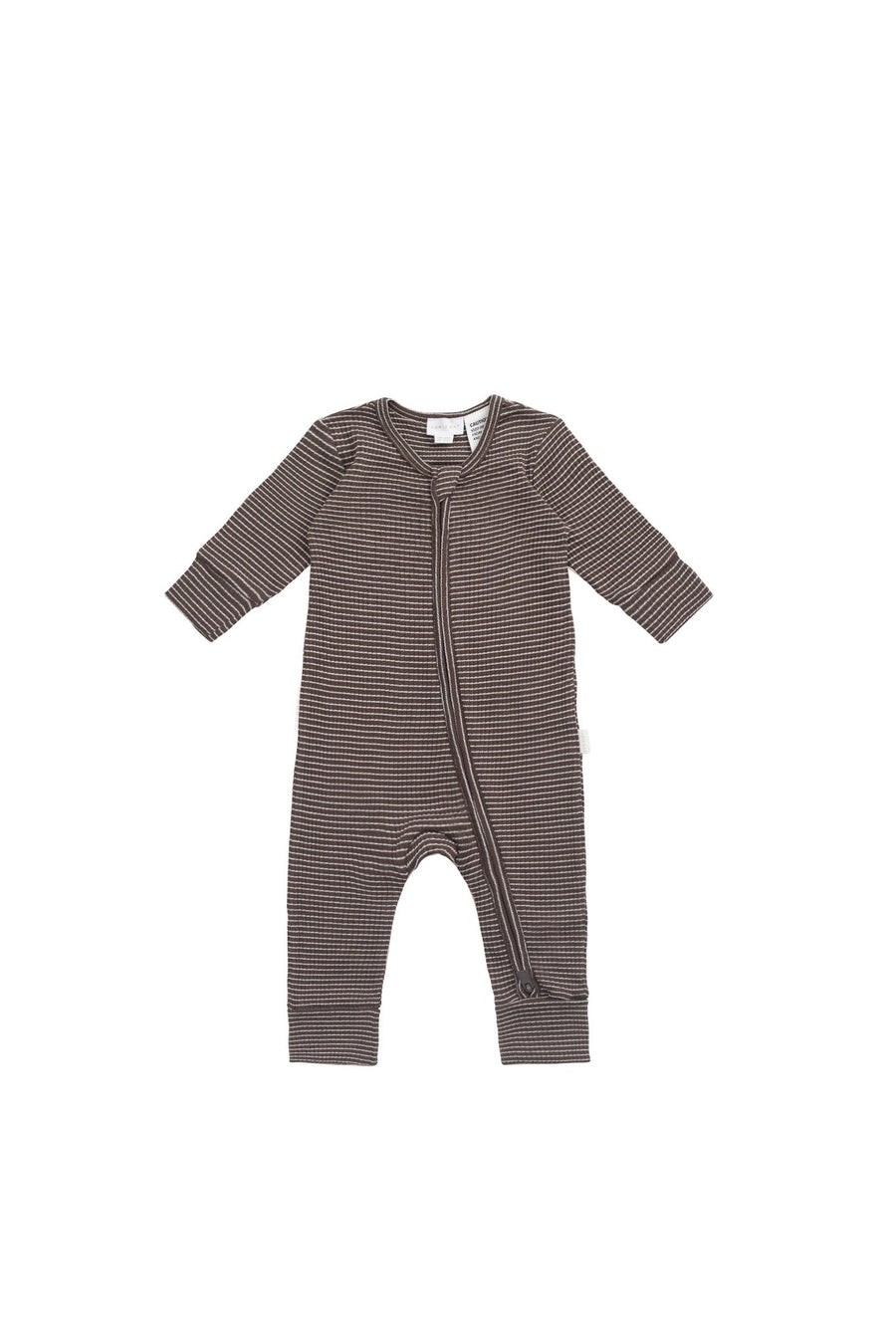 Organic Cotton Modal Frankie Onepiece - Little Stripe Earth/Cloud Childrens Onepiece from Jamie Kay Australia