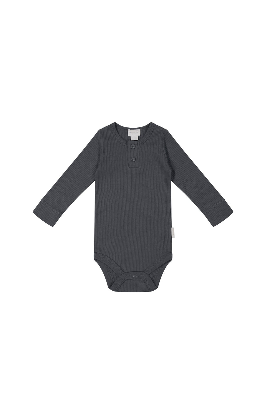 Organic Cotton Modal Long Sleeve Bodysuit - Icelandic Marle Childrens Bodysuit from Jamie Kay Australia