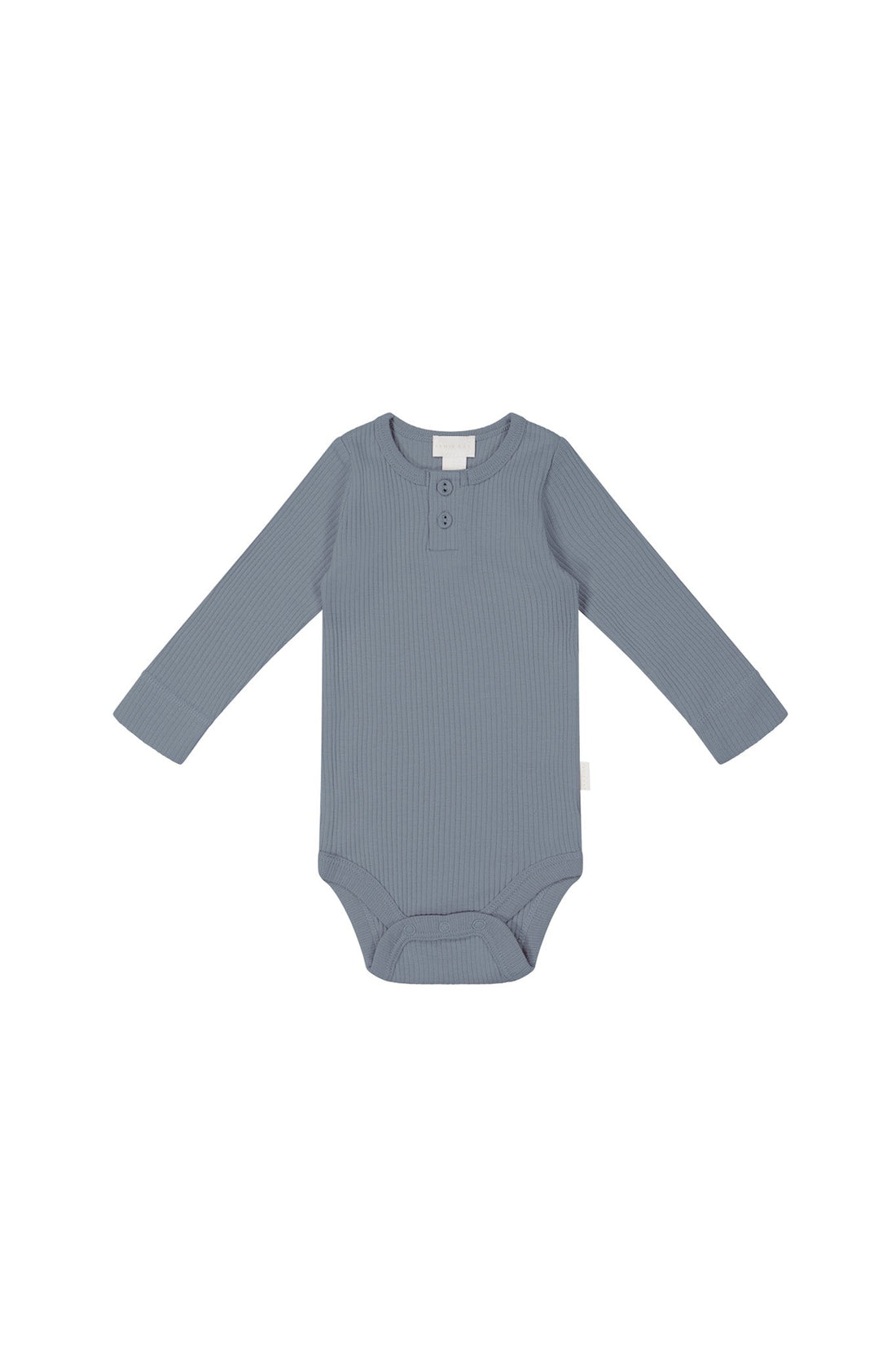 Organic Cotton Modal Long Sleeve Bodysuit - Pebble Childrens Bodysuit from Jamie Kay Australia