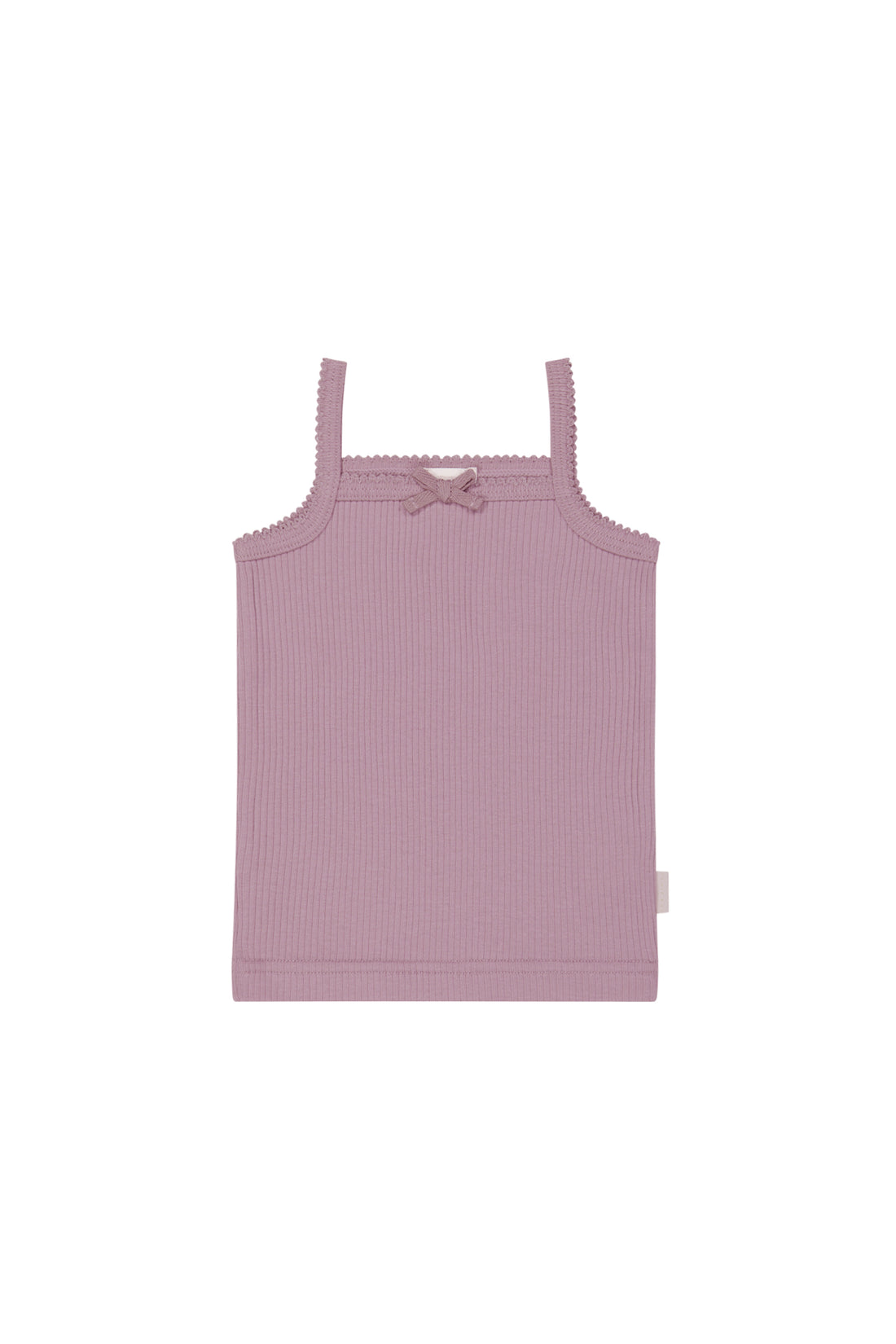 Organic Cotton Modal Singlet - Sweet Mauve