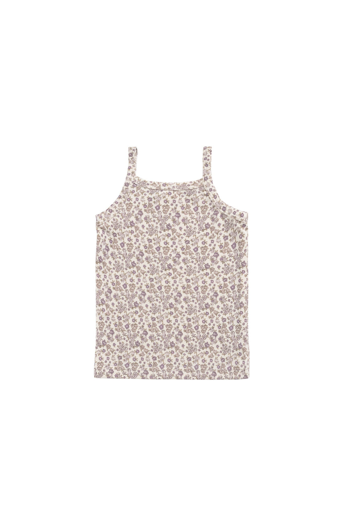 Organic Cotton Modal Singlet - Amber Eggnog Childrens Singlet from Jamie Kay Australia