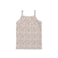 Organic Cotton Modal Singlet - Amber Eggnog Childrens Singlet from Jamie Kay Australia