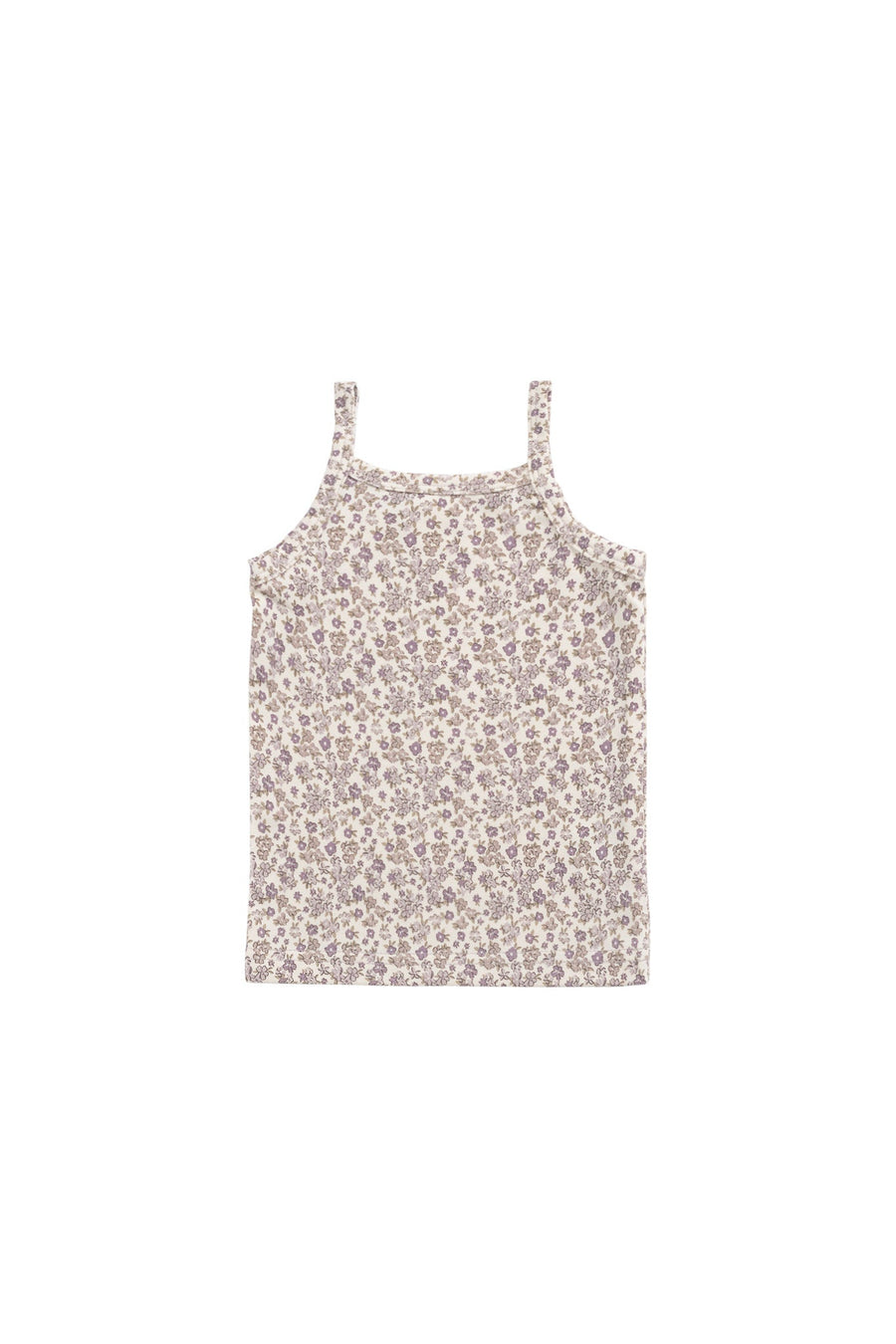 Organic Cotton Modal Singlet - Amber Eggnog Childrens Singlet from Jamie Kay Australia