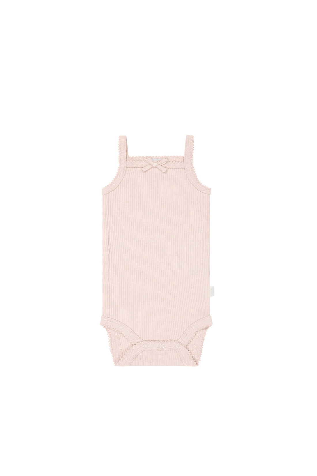 Organic Cotton Modal Singlet Bodysuit - Morgan Pink Childrens Bodysuit from Jamie Kay Australia