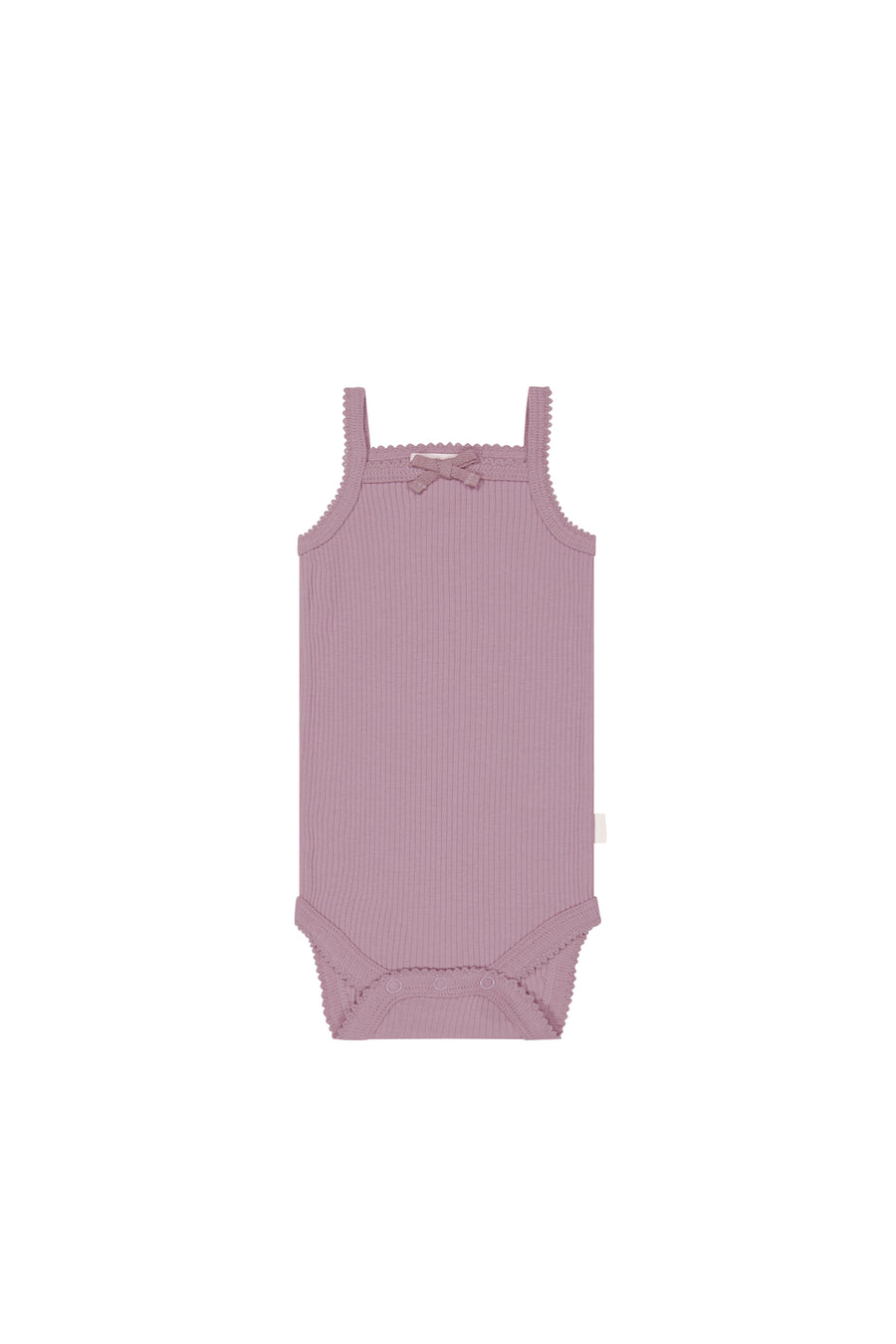 Organic Cotton Modal Singlet Bodysuit - Sweet Mauve