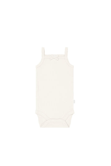 Organic Cotton Modal Singlet Bodysuit - Whisper Childrens Bodysuit from Jamie Kay Australia