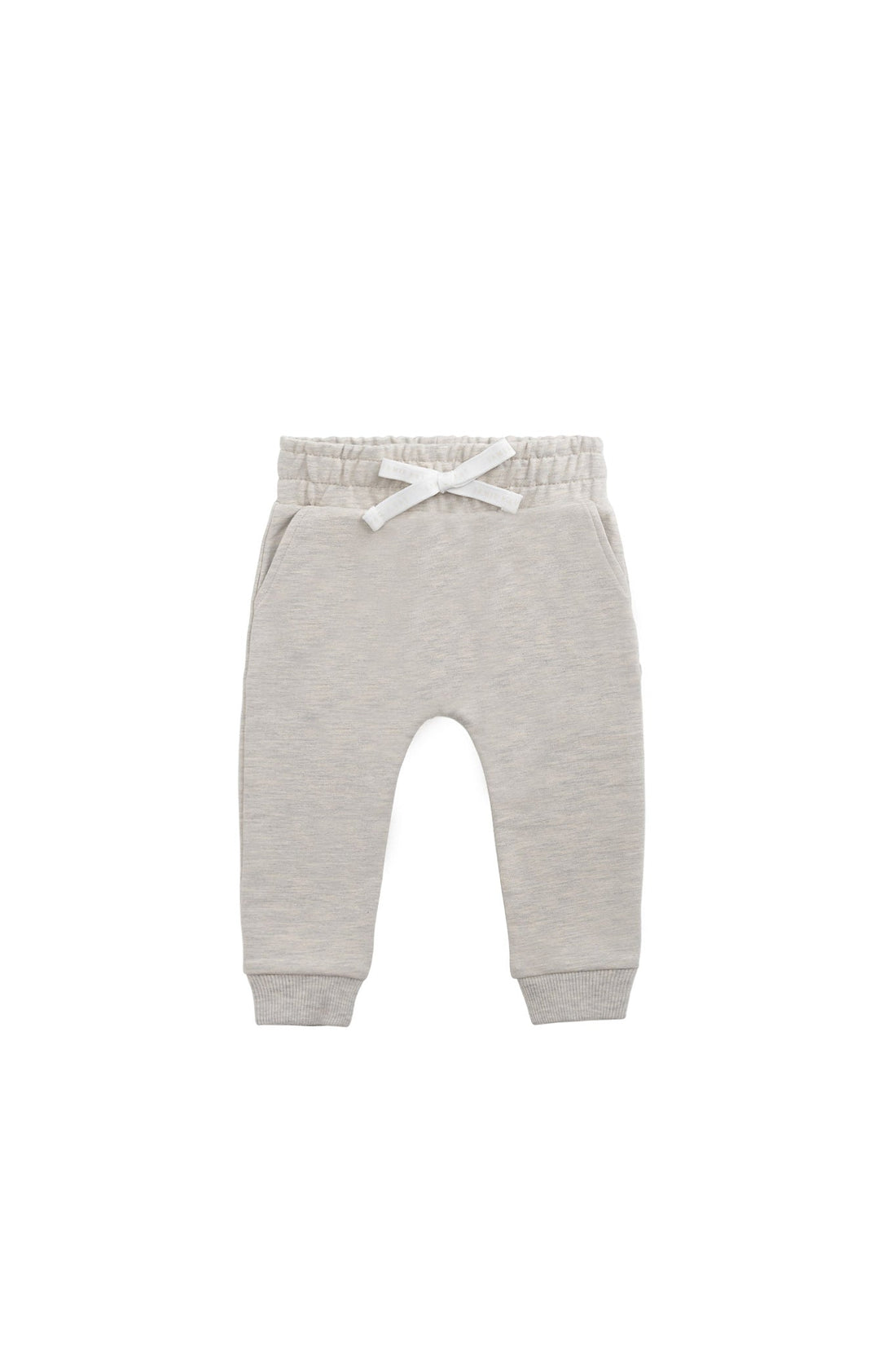 Organic Cotton Morgan Track Pant - Oatmeal Marle Childrens Pant from Jamie Kay Australia