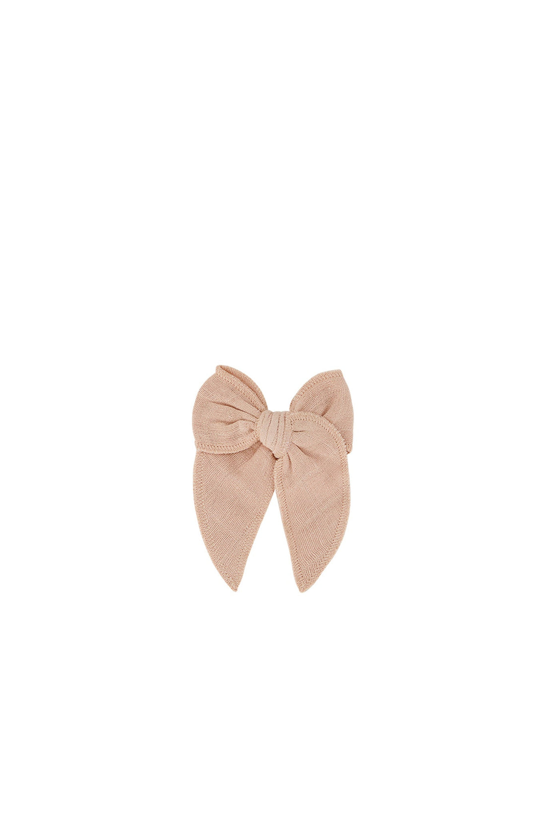 Organic Cotton Muslin Bow - Parfait Childrens Hair Bow from Jamie Kay Australia