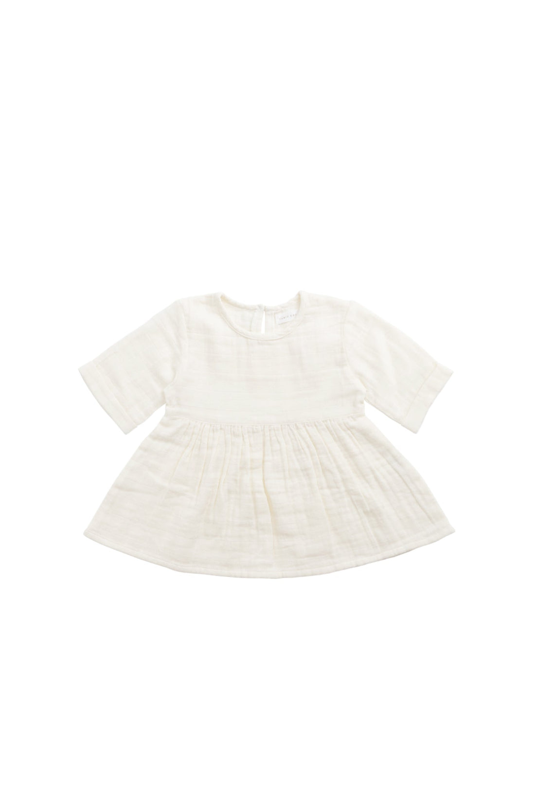 Organic Cotton Muslin Estelle Top - Parchment Childrens Top from Jamie Kay Australia